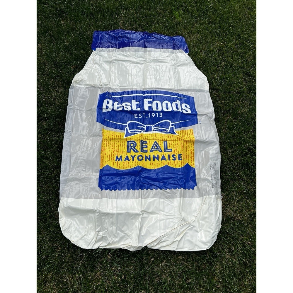 Pool Float Inflatable Lounger Hellman's Mayonnaise Jar Novelty Promotion Summer